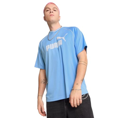 PUMA Yetişkin Üniseks ESS Football Jersey Tops Team Light Blue L