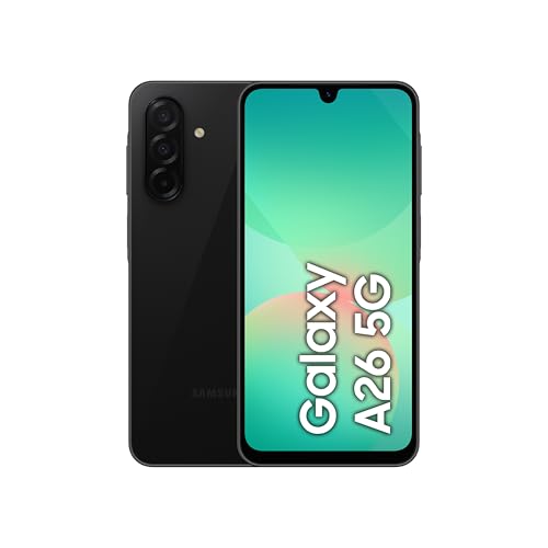 Samsung Galaxy A26 5G, Android Akıllı Telefon, 256GB Depolama, 8GB RAM, Siyah, 50MP Kamera, Büyük Ekran, Uzun Pil Ömrü (Samsung Türkiye Garantili)