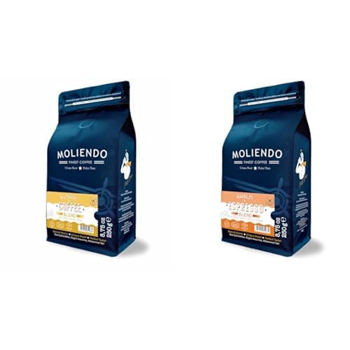 Moliendo Finest Coffee Blonde Blend (Çekirdek) 250 g ve Amalfi Espresso Blend Kahve (Çekirdek) 250 g