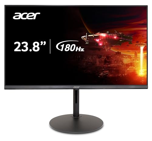 Acer Nitro XF240YM3 oyun monitörü, 60 cm (23,8 inç) (60 cm ekran) Full HD, IPS, 180 Hz, 4 ms (GTG), DP 1.4, 2 x HDMI 2.0, yüksekliği ayarlanabilir, FreeSync Premium