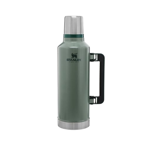 Stanley Classic Legendary Vakumlu Çelik Termos, Yeşil (Hammertone Green), 2.3 Litre