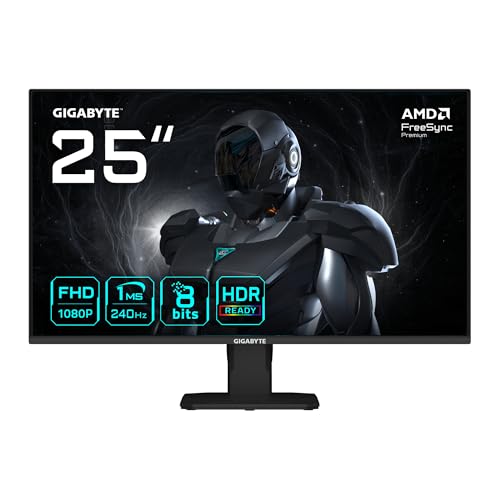 GIGABYTE 24.5¨ GS25F2A 240Hz 1Ms HDMI DisplayPort Adaptive-Sync SS IPS Full HD Gaming Monitör