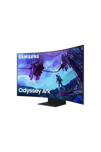 Samsung Odyssey Ark G97NC (2. Nesil), 55" inç, 3840 x 2160, 4K UHD, Mini LED, 1ms, 165Hz, FreeSync Premium Pro, HDR10+ Gaming, Kavisli Ekran, Akıllı Oyuncu Monitörü, LS55CG97WNUXUF