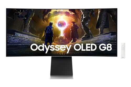 Samsung Odyssey G8 G85SD 34 İnç, OLED, Ultra WQHD, 0.03ms, 175 Hz Oyun Monitörü, LS34DG850SUXUF