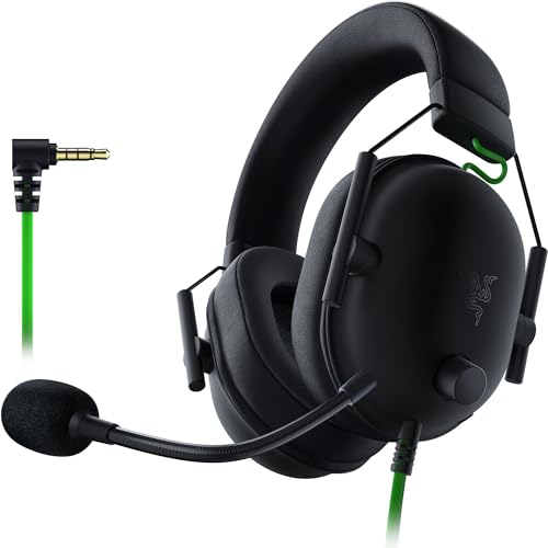 Razer BlackShark V2 X - Premium Espor Oyun Kulaklığı (50mm Sürücü Kablolu Kulaklık, PC, Mac, PS4, Xbox One ve Switch için Gürültü Önleyici) Siyah