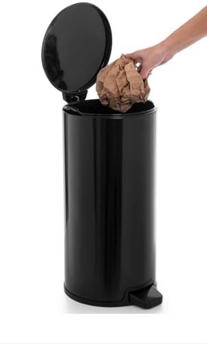 Primanova Cigo Pedallı Çöp Kovası 20Lt Dkp Siyah İç Kısım Siyah