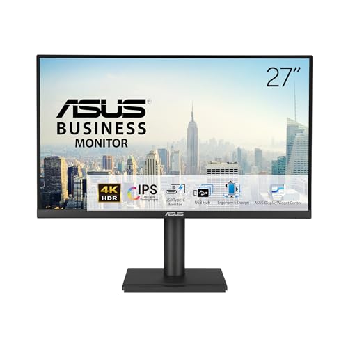 ASUS VA27UCPS 27 4K IPS HDR 3840 x 2160 5ms 350cd DP HDMI USB-C Hoparlör VESA 3YIL ELMB SYNC,PD 65W PIVOT Monitör