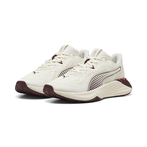 PUMA Kadın PWR Hybrid TR Wns Floral Ri Spor Ayakkabı Warm White-Ruby Shimmer 39