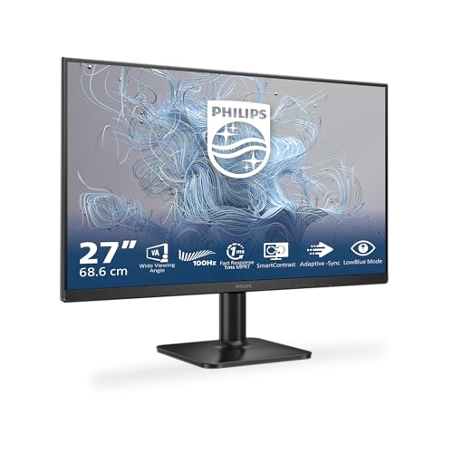 Philips 27E2N1100L - 27 inç Full HD monitör, Adayptive görüntü senkronizasyonu (1920x1080, 100 Hz, 1x D-Sub, 1x HDMI 1.4) siyah