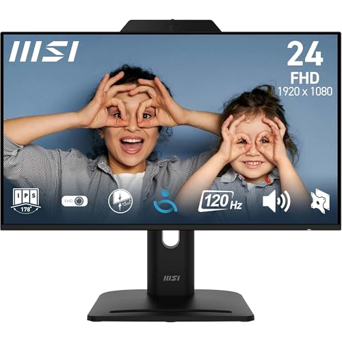 MSI 23.8 PRO MP242PMG, Kurumsal Monitör, FHD, 16:09 Flat, IPS, 120HZ, 1ms(MPRT), Adaptive-Sync, Pivot