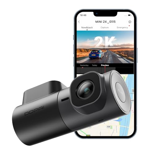 DDPAI 2K Dash Cam, QHD 1440P Araba Dash cam Ön, Otomobiller için Dash Kamera, 5G WiFi, AI-ISP Gece Görüş, 360 ° Dönebilir, Akıllı APP, ADAS, WDR, AOV 20 Gün Park İzleme, Destek 256GB TF Kartları