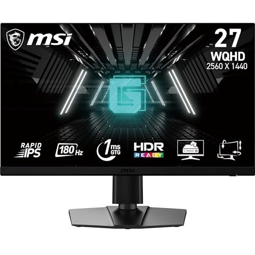 MSI 27" G272QPF E2 Gaming Monitör, Flat, WQHD, 16:9, Rapid IPS, 180Hz 1ms, Adaptive-Sync, Pivot