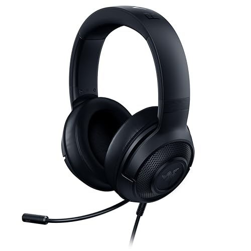 Razer Kraken X Lite - Ultra Hafif Oyun Kulaklığı Surround Ses - Hafif Alüminyum Çerçeve - Bükülebilir Kardioid Mikrofon - PC, PS4, PS5, Switch, Xbox Serisi, Mobil - Siyah