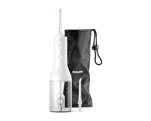 Philips Sonicare Power Flosser 3000 Kablosuz Ağız Duşu, Hızlı ve Etkili Diş Arası Temizliği, Quad Stream Teknolojisi, Yedek Başlıklı, Beyaz, HX3826/31