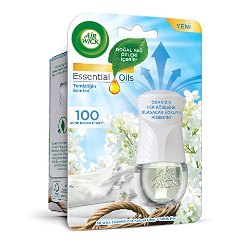 Air Wick Elektrikli Oda Kokusu Esansiyel Yağlar Cihaz + Yedek Şişe Temizliğin Esintisi