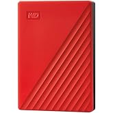 WD 4TB My Passport Taşınabilir Harici Hard Disk, Kırmızı, BPKJ0040BRD, WESN