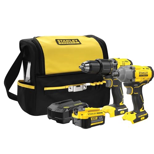 STANLEY Fatmax SFMCK217M1S-QW Set Softbag, SFMCD715 Kömürsüz Darbeli Matkap, SFMCF920 Darbeli Somun Sıkma, 1x 4Ah, 2A Şarj Cihazı