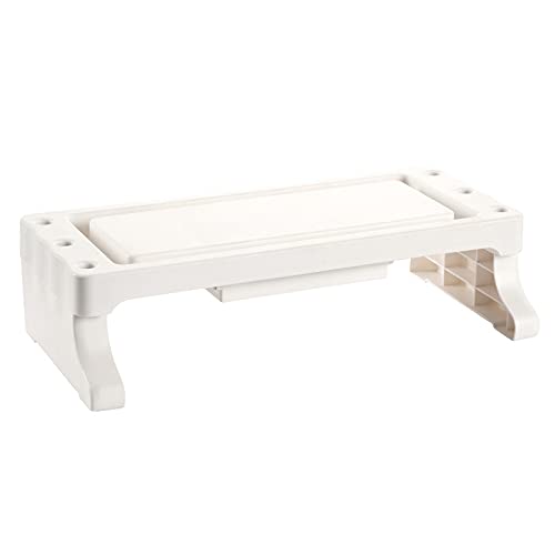 Knadgbft Bilgisayar monitörü yükseltici braketi tabanı telefon klavye depolama rafı çok fonksiyonlu dayanıklı vidasız kurulum